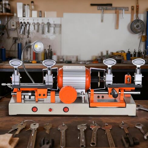 180W Horizontal Double Head Cutter 4-Way Clamp Duplicator for Vehicle & Home Tungsten Steel Blade in Saudi Arabia