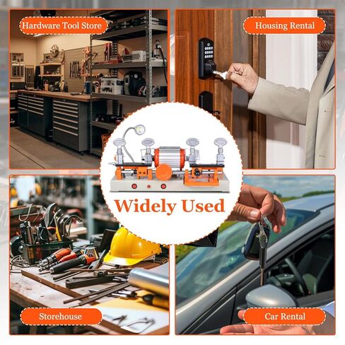 180W Horizontal Double Head Cutter 4-Way Clamp Duplicator for Vehicle & Home Tungsten Steel Blade in Saudi Arabia