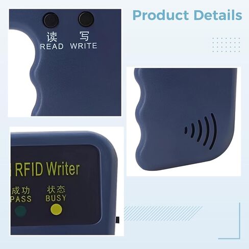 125Khz Handheld Duplicator with 5 Buttons and 5 White Cards, Blue, 4.5 X 2.8 X 1.2 in in Kuwait