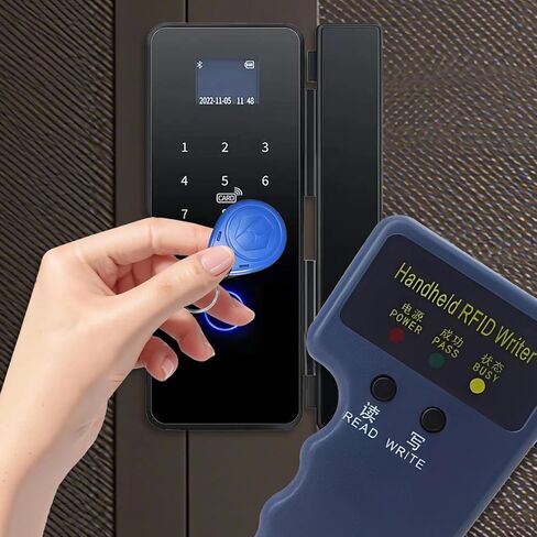 Generic Portable Duplicator Kit, 125Khz Card Reader Writer with 5 Buttons, Includes White Cards for Easy Duplication, Size: 4.5 X 2.8 X 1.2 in in Kuwait