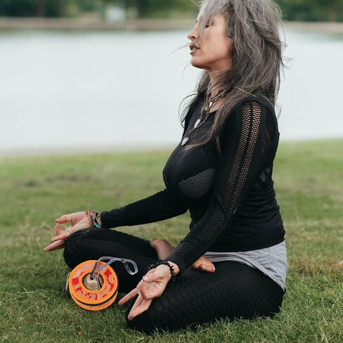 Kisangel Brass Meditation Cymbal Bell Compact Handcrafted Percussion Instrument for Yoga and Religious Ceremonies with Carrying Bag Brass Material for Adults and Meditation Practice in Kuwait