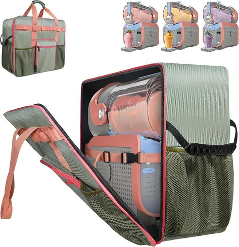 حقيبة حمل لجهاز Ninja SLUSHI Max XXL - لوحة أمامية سهلة الوصول، جيوب متعددة لملحقات آلة Ninja Slushie FS605، حقيبة متينة بمقابض متعددة in Kuwait