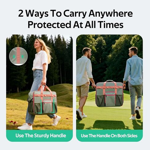 حقيبة حمل لجهاز Ninja SLUSHI Max XXL - لوحة أمامية سهلة الوصول، جيوب متعددة لملحقات آلة Ninja Slushie FS605، حقيبة متينة بمقابض متعددة in Kuwait