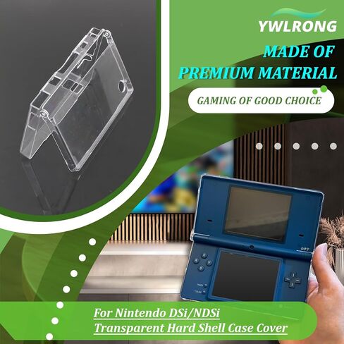Transparent Hard Shell Case Cover for Nintendo DSi/NDSi Protective Hard Clear Crystal Case Accessories Replacement Parts in Kuwait