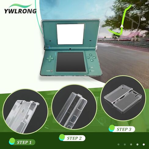 Transparent Hard Shell Case Cover for Nintendo DSi/NDSi Protective Hard Clear Crystal Case Accessories Replacement Parts in Kuwait