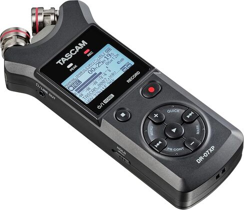 TASCAM DR-07XP 32-Bit Float Portable Handheld Field Recorder and USB-C Audio Interface — With Adjustable Mics for Digital Stereo Recording of Music, Sound, Voice, Audio for Video and Podcasting in Kuwait