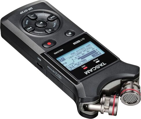 TASCAM DR-07XP 32-Bit Float Portable Handheld Field Recorder and USB-C Audio Interface — With Adjustable Mics for Digital Stereo Recording of Music, Sound, Voice, Audio for Video and Podcasting in Kuwait