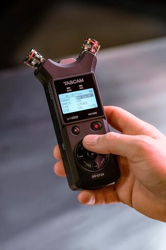 TASCAM DR-07XP 32-Bit Float Portable Handheld Field Recorder and USB-C Audio Interface — With Adjustable Mics for Digital Stereo Recording of Music, Sound, Voice, Audio for Video and Podcasting in Kuwait