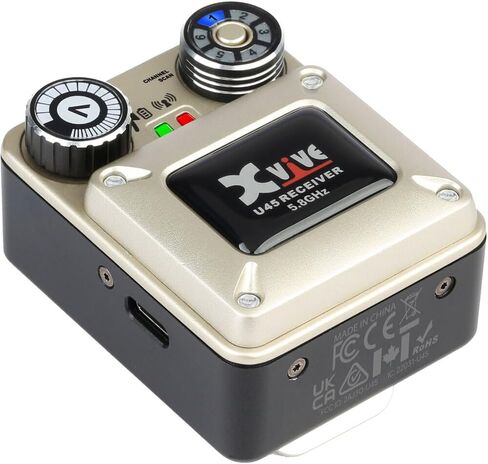 Xvive Audio U45 Wireless in-Ear Monitor System (5.8 GHz) Bundle with RAVPower Luster Series 6700mAh External Battery Charger (Black) in Kuwait