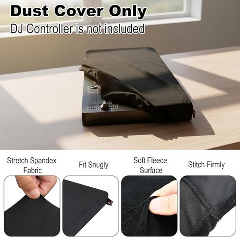 TXEsign Stretch Dust Cover Compatible with Pioneer DJ DDJ-FLX4 Controller, Spandex Soft Dust Sleeve Protective Fleece Cover with Elastic Band in Kuwait