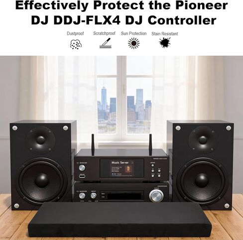 TXEsign Stretch Dust Cover Compatible with Pioneer DJ DDJ-FLX4 Controller, Spandex Soft Dust Sleeve Protective Fleece Cover with Elastic Band in Kuwait
