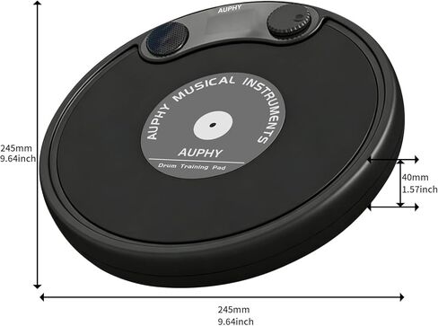 LED Drum Practice Pad with 5 Modes, Bluetooth Speaker, Headphone Jack & Built-in Metronome, Portable Quiet Electric Drum Set for Beginners/Professionals, Ideal Gift for Drummers in Kuwait