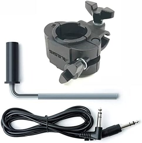 Alesis Command/Forge 1.5 Inch Drum Rack Clamp, L-Rod and Silverline Audio 10ft Trigger Cable Bundle in Saudi Arabia