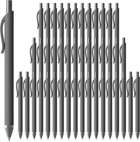 12 Pack Black Pens - 0.7mm Gel Pens Black Ink Quick-Drying Smooth Writing - Comfort Grip Retractable Pen for Journaling, Cute School & Office Supplies Home Work (12 Count, Black Ink) in Saudi Arabia