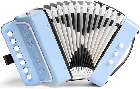 Kids Accordion, Horse Button Accordion Toys Accordian Mini Musical Instruments 10 Keys Button for Child Children Kids Toddlers Beginners,Dark Blue in Saudi Arabia