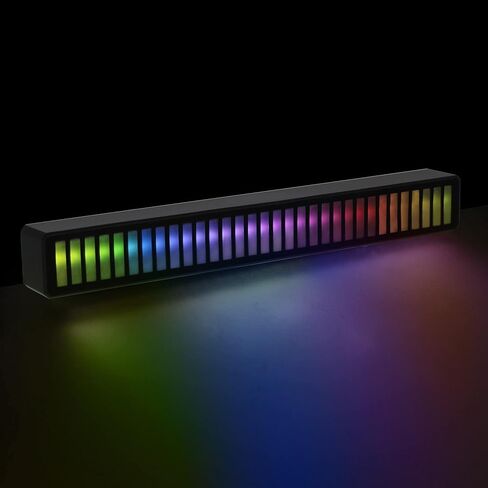 XTREME Monster Sound-Reactive Multicolor LED Equalizer Light Bar, Horizontal/Vertical Mounting, Rechargeable, USB Charging Cable Included in Kuwait