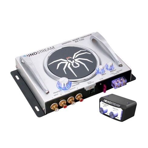 Soundstream BX-15D – معالج الجهير | معالج استعادة الإشارة الصوتية للسيارة مع جهاز التحكم عن بعد | مركز الدعم الفرعي البديل لأنظمة الصوت في المصنع وما بعد البيع | مضخم الصوت محسن in Saudi Arabia