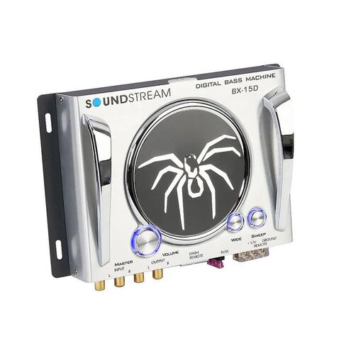 Soundstream BX-15D – معالج الجهير | معالج استعادة الإشارة الصوتية للسيارة مع جهاز التحكم عن بعد | مركز الدعم الفرعي البديل لأنظمة الصوت في المصنع وما بعد البيع | مضخم الصوت محسن in Saudi Arabia