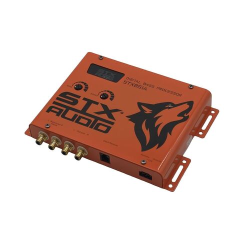 معالج الجهير الرقمي STX Audio STX851A - جهاز تحكم عن بعد مثبت على لوحة القيادة، تحكم قابل للتعديل وتحكم جهير عريض، 133 ديسيبل SNR، مدخلات RCA متوازنة - تحسين صوت السيارة in Kuwait