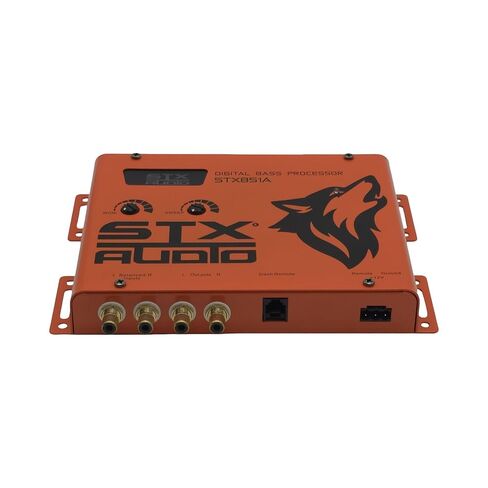 معالج الجهير الرقمي STX Audio STX851A - جهاز تحكم عن بعد مثبت على لوحة القيادة، تحكم قابل للتعديل وتحكم جهير عريض، 133 ديسيبل SNR، مدخلات RCA متوازنة - تحسين صوت السيارة in Kuwait