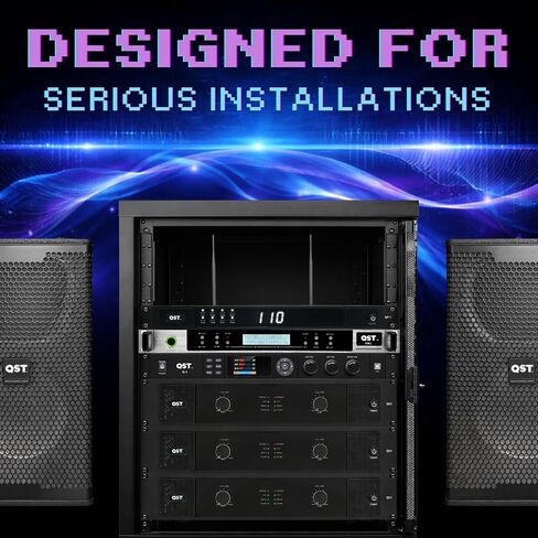 ميكروفون QST K-1 احترافي KTV، مؤثر Preamp الرقمي، معالج صوت مضاد للارتجاع، بلوتوث بصري، مع جهاز تحكم عن بعد، لمنعكس الكاريوكي المنزلي، المسرح، الكنيسة، الأداء، الزفاف in Saudi Arabia