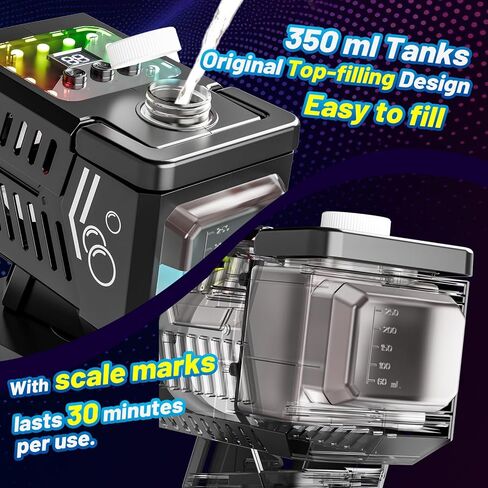 جهاز تحكم عن بعد لآلة الفقاعات، دوران تلقائي و11 مصباح RGB، بطارية قابلة لإعادة الشحن 1800 مللي أمبير في الساعة، شحن USB-C، فقاعات عملاقة للأطفال، وحفلات الزفاف، وحفلات أعياد الميلاد، والأنشطة الخارجية in Kuwait