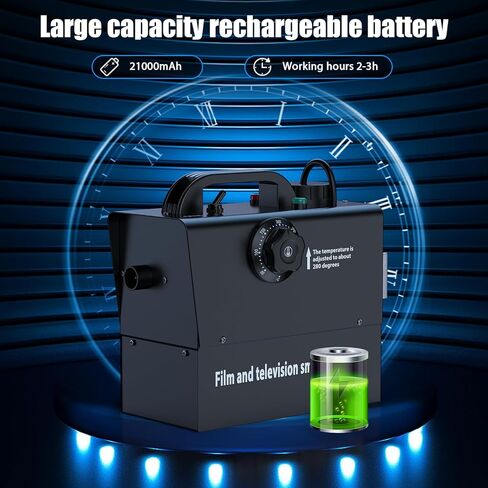 آلة الضباب HoldLAMP، آلة دخان صغيرة بقدرة 400 وات، آلة ضباب محمولة لحفلات دي جي، يدوية وتحكم عن بعد، درجة حرارة قابلة للتعديل لحفلات الزفاف والهالوين والتصوير الفوتوغرافي في الهواء الطلق in Kuwait