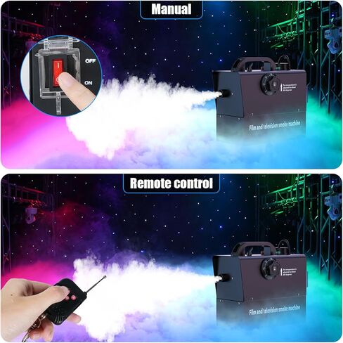 آلة الضباب HoldLAMP، آلة دخان صغيرة بقدرة 400 وات، آلة ضباب محمولة لحفلات دي جي، يدوية وتحكم عن بعد، درجة حرارة قابلة للتعديل لحفلات الزفاف والهالوين والتصوير الفوتوغرافي في الهواء الطلق in Kuwait