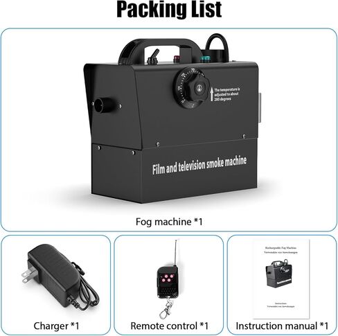 آلة الضباب HoldLAMP، آلة دخان صغيرة بقدرة 400 وات، آلة ضباب محمولة لحفلات دي جي، يدوية وتحكم عن بعد، درجة حرارة قابلة للتعديل لحفلات الزفاف والهالوين والتصوير الفوتوغرافي في الهواء الطلق in Kuwait