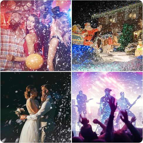 1000W Snow Machine With Wireless Remote Control and Wired Control 1L Tank Adjustable Snowflake Size Snowmaker for Christmas Wedding Photography Parties Kids Stage Parades DJ Parties in Saudi Arabia