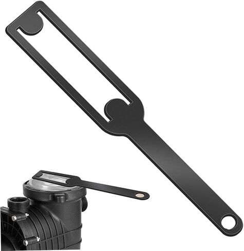 أداة غطاء حوض السباحة مقاس 14.6 × 2.3 بوصة، مفتاح إزالة غطاء مضخة حمام السباحة المعدني السميك، أداة صيانة السباحة المقاومة للانزلاق للاستخدام المنزلي والمهني in Kuwait