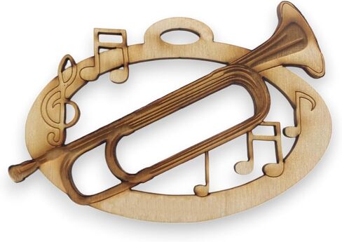 Personalized Bugle Ornament, Musical Instrument Christmas Tree Ornament in Saudi Arabia