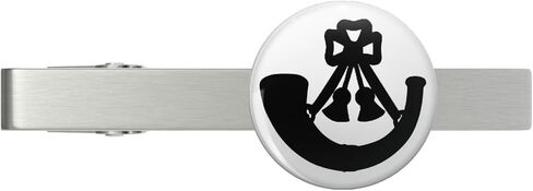 Light Infantry Bugle Silver Tie Clip Tie Bar Veteran Gift in Saudi Arabia