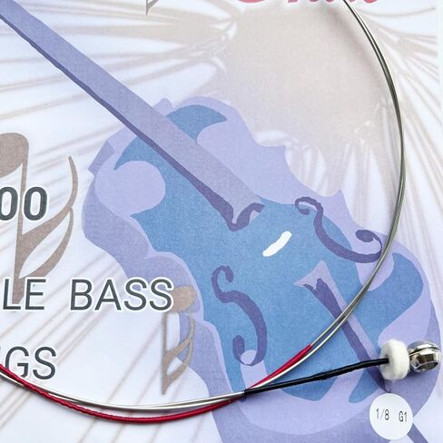 4 قطعة مجموعة الصلب الأساسية cupronickel النحاس والنيكل لف 4-سلسلة G-1st D-2nd A-3rd E-4th مزدوجة باس سلاسل 1/8 مقياس in Kuwait