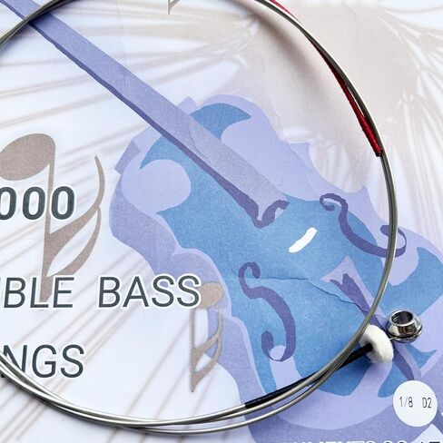 4 قطعة مجموعة الصلب الأساسية cupronickel النحاس والنيكل لف 4-سلسلة G-1st D-2nd A-3rd E-4th مزدوجة باس سلاسل 1/8 مقياس in Kuwait