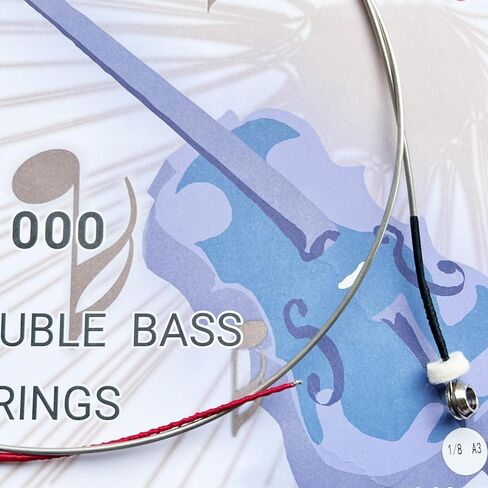 4 قطعة مجموعة الصلب الأساسية cupronickel النحاس والنيكل لف 4-سلسلة G-1st D-2nd A-3rd E-4th مزدوجة باس سلاسل 1/8 مقياس in Kuwait