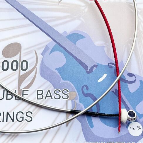 4 قطعة مجموعة الصلب الأساسية cupronickel النحاس والنيكل لف 4-سلسلة G-1st D-2nd A-3rd E-4th مزدوجة باس سلاسل 1/8 مقياس in Kuwait