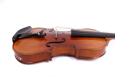 5-String Electric Viola 16 Inch Professional Handmade Viola with Maple Spruce Body & Ebony Fittings (FCGDA Tuning) - Full Kit with Hard Case, Bow, AUX Cable and Accessories (Brown) in Kuwait