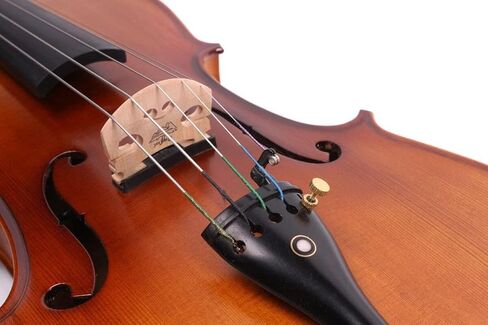 5-String Electric Viola 16 Inch Professional Handmade Viola with Maple Spruce Body & Ebony Fittings (FCGDA Tuning) - Full Kit with Hard Case, Bow, AUX Cable and Accessories (Brown) in Kuwait