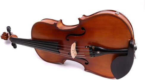 5-String Electric Viola 16 Inch Professional Handmade Viola with Maple Spruce Body & Ebony Fittings (FCGDA Tuning) - Full Kit with Hard Case, Bow, AUX Cable and Accessories (Brown) in Saudi Arabia