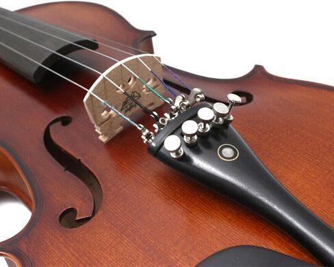 5 String Electric Acoustic Violin 4/4 full size, Solid Maple Spruce hand Made violin kit with case bag,bow (Brown color) ﻿ in Kuwait