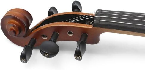 5 String Electric Acoustic Violin 4/4 full size, Solid Maple Spruce hand Made violin kit with case bag,bow (Brown color) ﻿ in Kuwait