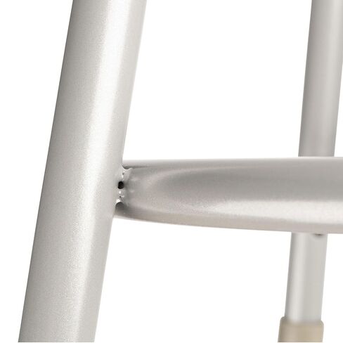 مقاعد عامة على المقاعد العامة 6418 براز فولاذي بمقعد 18 بوصة منجد فينيل ، رمادي in Kuwait