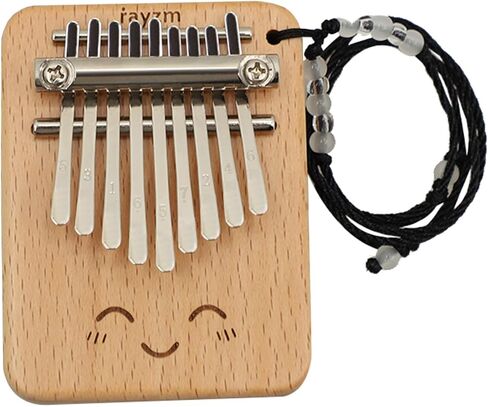 بيانو rayzm Mini Kalimba 9-Key Mbira Finger Thumb Piano in F Key، جيب من خشب الزان الصلب Kalimba مع حبل، أداة محمولة للمبتدئين، نغمة واضحة ودقيقة، مثالية للهدايا والسفر in Saudi Arabia