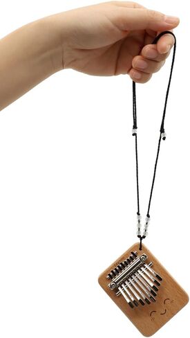 بيانو rayzm Mini Kalimba 9-Key Mbira Finger Thumb Piano in F Key، جيب من خشب الزان الصلب Kalimba مع حبل، أداة محمولة للمبتدئين، نغمة واضحة ودقيقة، مثالية للهدايا والسفر in Saudi Arabia