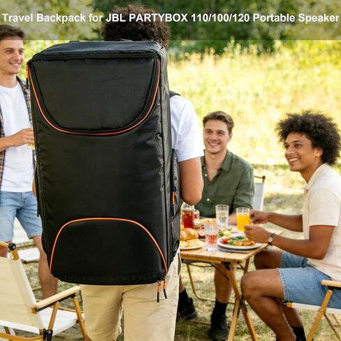 OCXLLEATLY Speaker Bag Travel Case Compatible with JBL PartyBox 110/PartyBox 100, Portable Speaker Carry Tote Bag Backpack for JBL PartyBox Club 120 Speaker in Kuwait