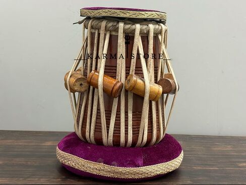 Handcrafted Wooden Tabla Drum (Dayan) – Indian Classical Percussion Instrument with Tuning Blocks in Saudi Arabia