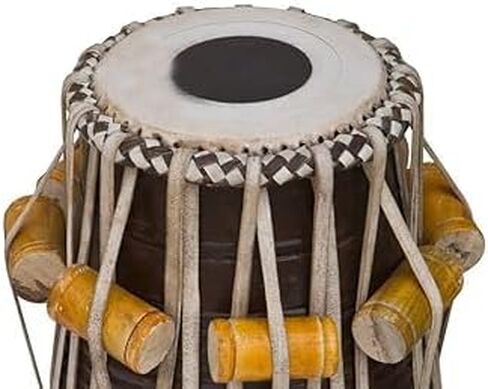Handcrafted Wooden Tabla Drum (Dayan) – Indian Classical Percussion Instrument with Tuning Blocks in Saudi Arabia