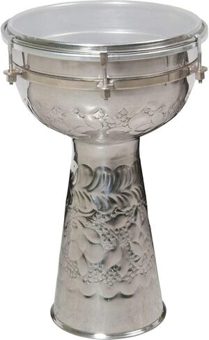 Mid-East Metal Doumbek Drum w/Gig Bag - 14 x 8" in Saudi Arabia
