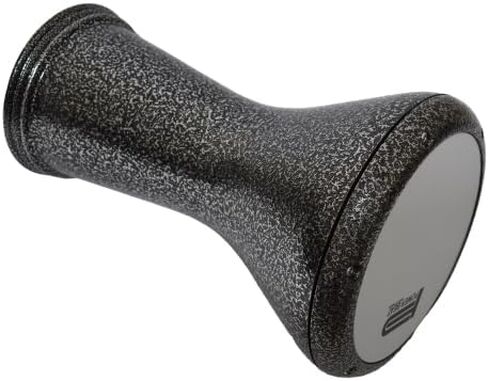 Metal Drum Darbuka doumbek 17/17.5 inch with free PowerBeat head skin (Silver & Black PowerBeat) in Saudi Arabia